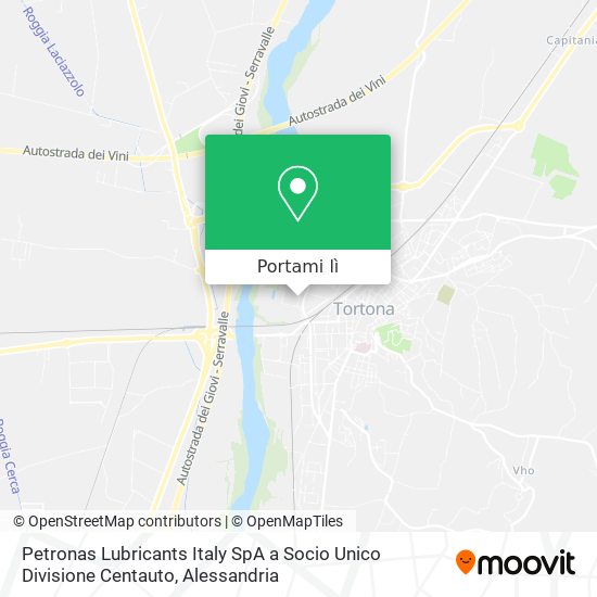 Mappa Petronas Lubricants Italy SpA a Socio Unico Divisione Centauto