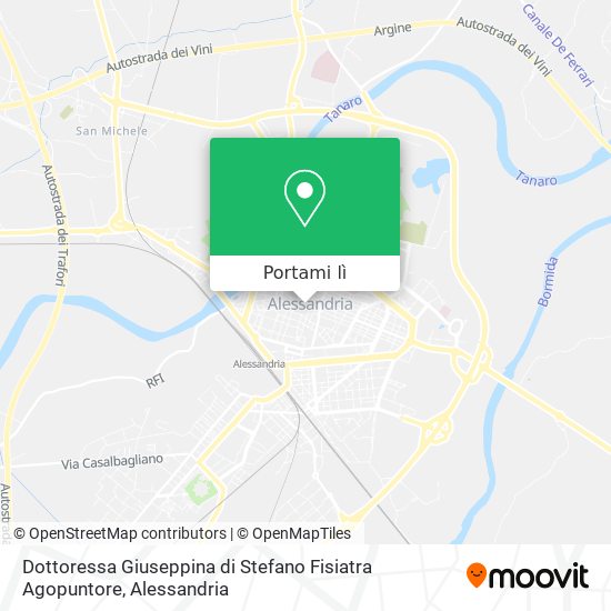 Mappa Dottoressa Giuseppina di Stefano Fisiatra Agopuntore