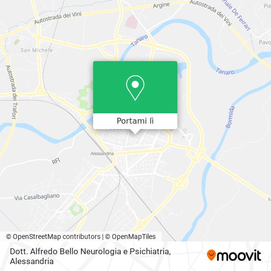 Mappa Dott. Alfredo Bello Neurologia e Psichiatria