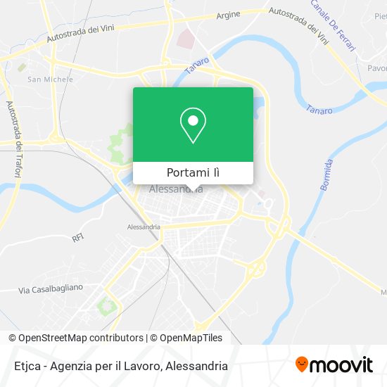 Mappa Etjca - Agenzia per il Lavoro