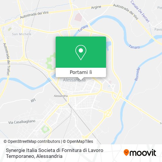 Mappa Synergie Italia Societa di Fornitura di Lavoro Temporaneo