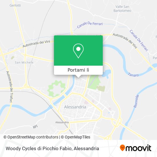 Mappa Woody Cycles di Picchio Fabio