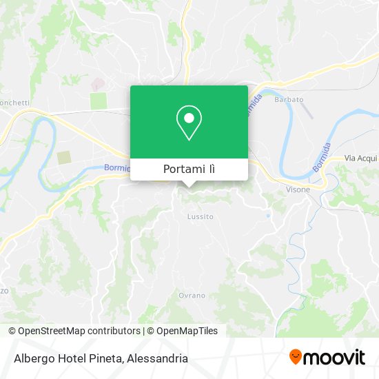 Mappa Albergo Hotel Pineta