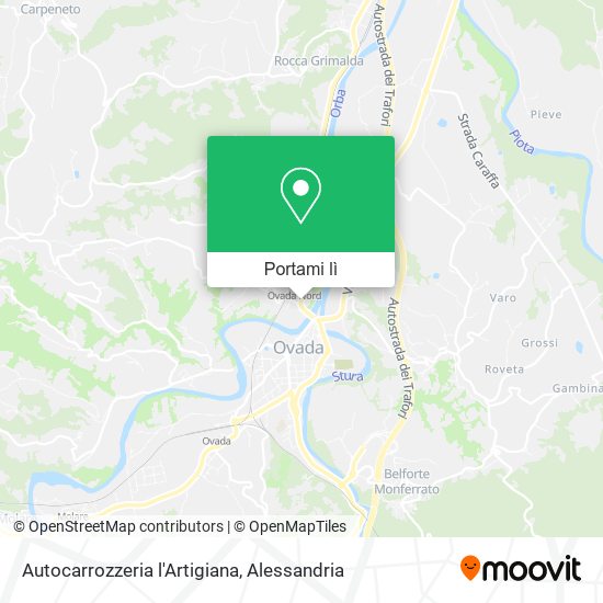 Mappa Autocarrozzeria l'Artigiana