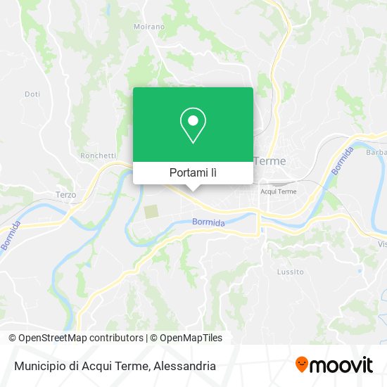 Mappa Municipio di Acqui Terme