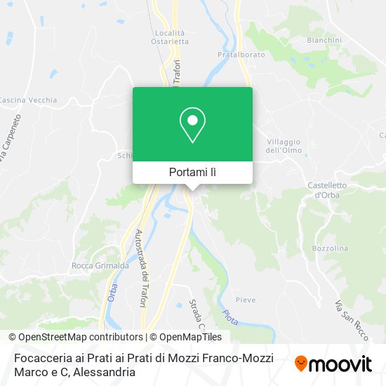 Mappa Focacceria ai Prati ai Prati di Mozzi Franco-Mozzi Marco e C