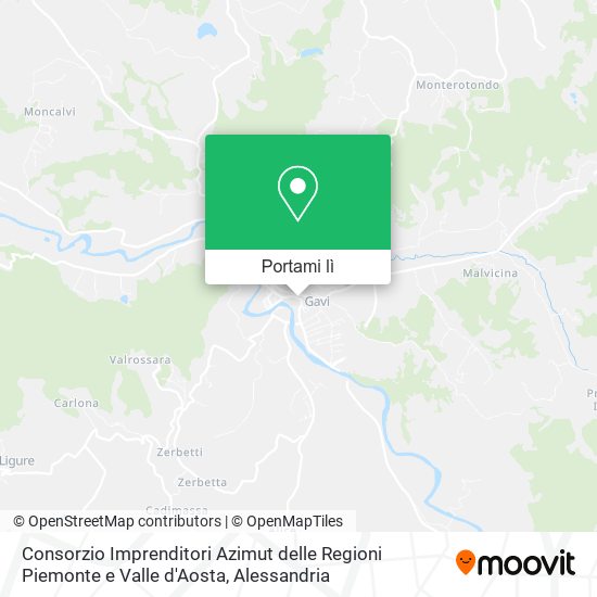 Mappa Consorzio Imprenditori Azimut delle Regioni Piemonte e Valle d'Aosta