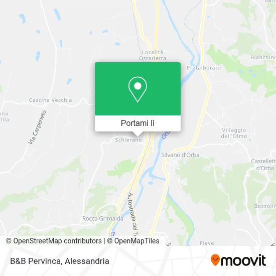 Mappa B&B Pervinca
