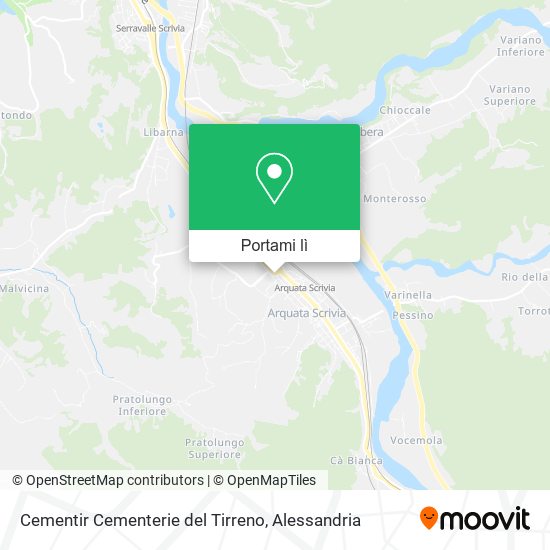 Mappa Cementir Cementerie del Tirreno