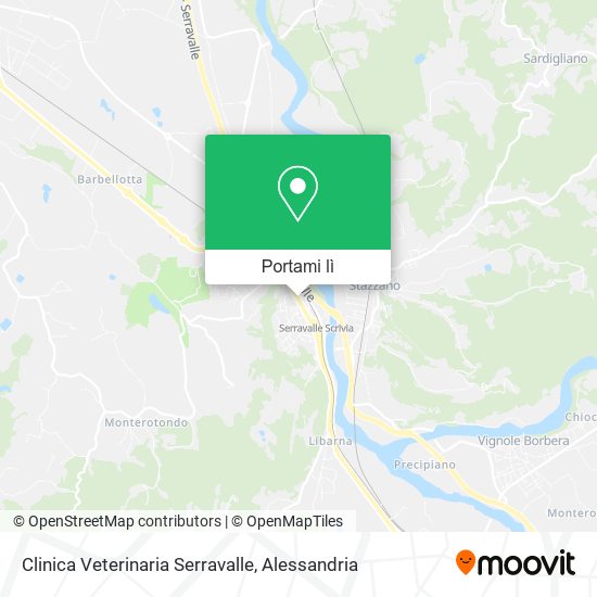Mappa Clinica Veterinaria Serravalle