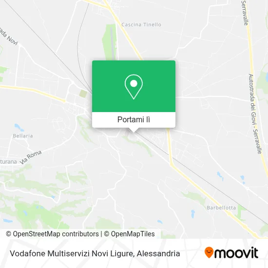Mappa Vodafone Multiservizi Novi Ligure