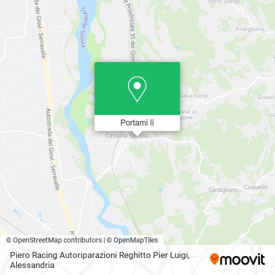 Mappa Piero Racing Autoriparazioni Reghitto Pier Luigi