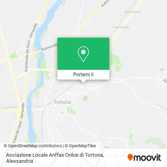 Mappa Aociazione Locale Anffas Onlus di Tortona