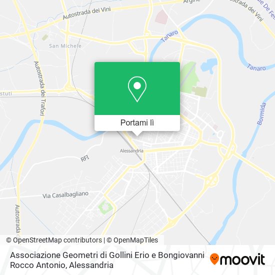 Mappa Associazione Geometri di Gollini Erio e Bongiovanni Rocco Antonio