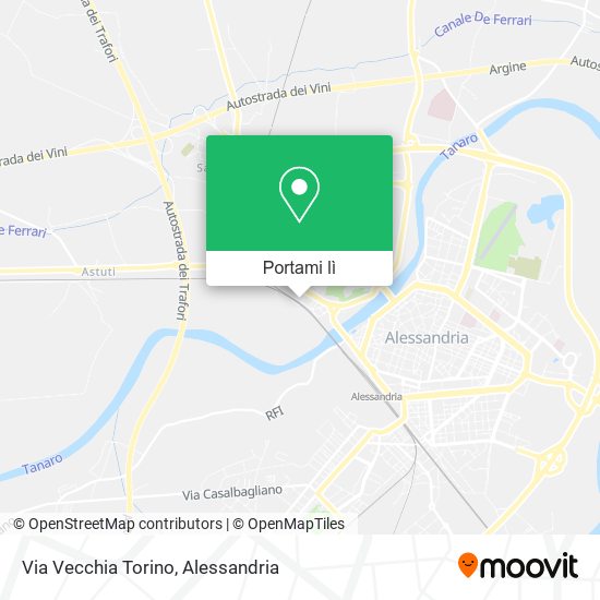 Mappa Via Vecchia Torino