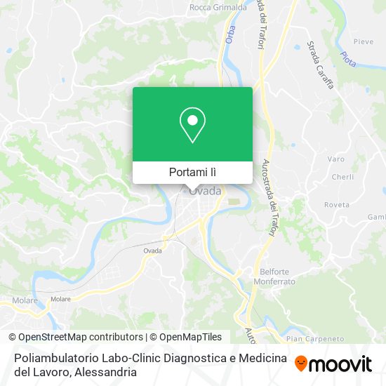 Mappa Poliambulatorio Labo-Clinic Diagnostica e Medicina del Lavoro