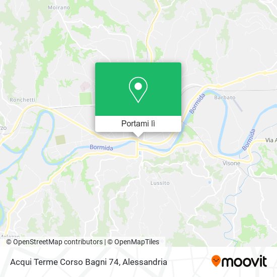 Mappa Acqui Terme Corso Bagni 74