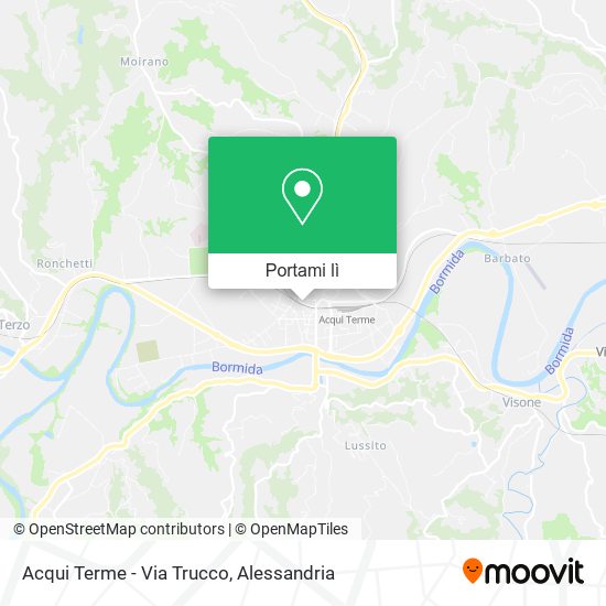 Mappa Acqui Terme - Via Trucco