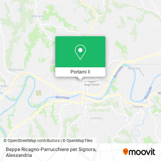 Mappa Beppe Ricagno-Parrucchiere per Signora