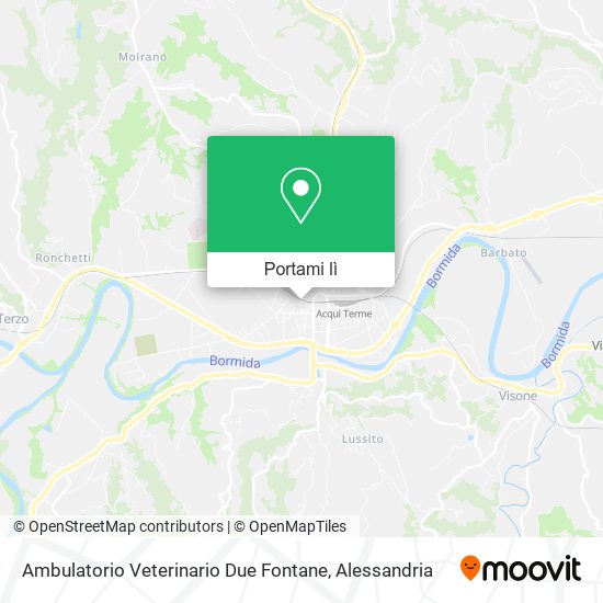 Mappa Ambulatorio Veterinario Due Fontane