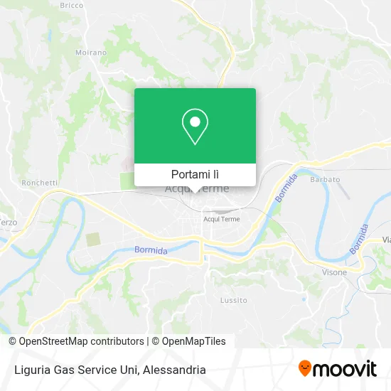 Mappa Liguria Gas Service Uni
