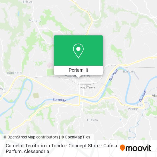 Mappa Camelot Territorio in Tondo - Concept Store - Cafè a Parfum