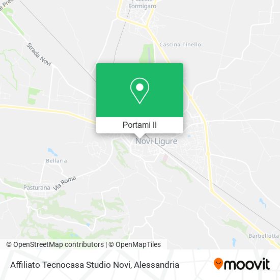 Mappa Affiliato Tecnocasa Studio Novi