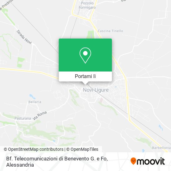 Mappa Bf. Telecomunicazioni di Benevento G. e Fo