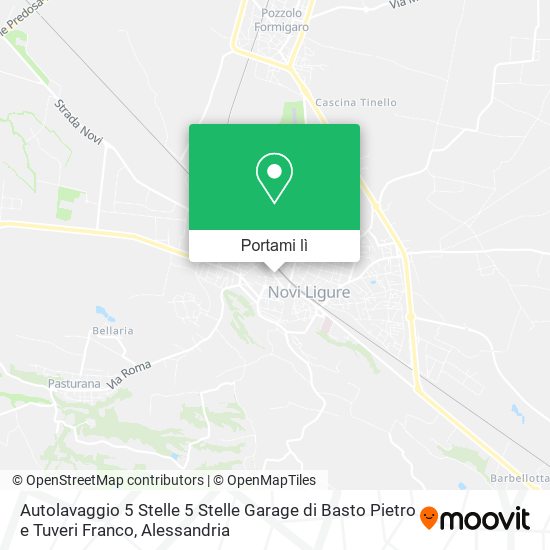 Mappa Autolavaggio 5 Stelle 5 Stelle Garage di Basto Pietro e Tuveri Franco
