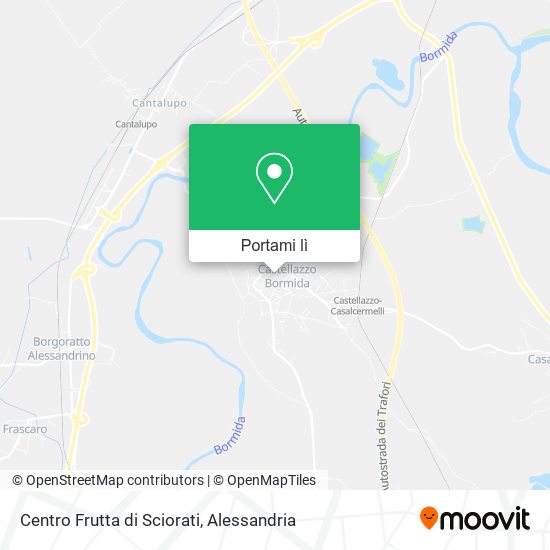 Mappa Centro Frutta di Sciorati