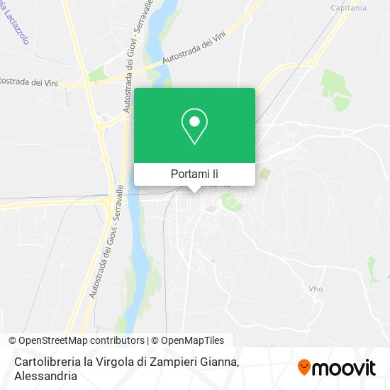 Mappa Cartolibreria la Virgola di Zampieri Gianna