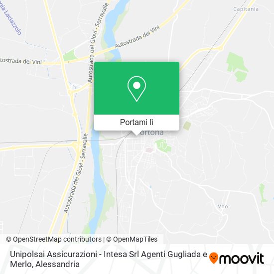 Mappa Unipolsai Assicurazioni - Intesa Srl Agenti Gugliada e Merlo