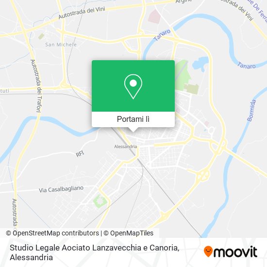 Mappa Studio Legale Aociato Lanzavecchia e Canoria