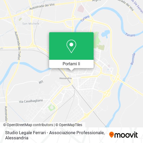 Mappa Studio Legale Ferrari - Associazione Professionale