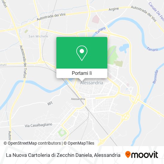 Mappa La Nuova Cartoleria di Zecchin Daniela