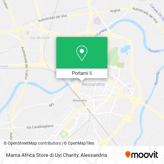 Mappa Mama Africa Store di Uyi Charity