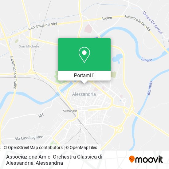 Mappa Associazione Amici Orchestra Classica di Alessandria