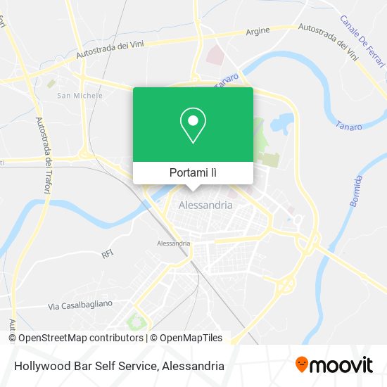 Mappa Hollywood Bar Self Service