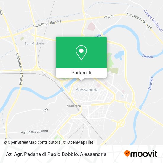 Mappa Az. Agr. Padana di Paolo Bobbio