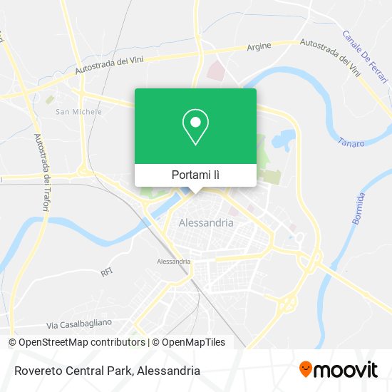 Mappa Rovereto Central Park