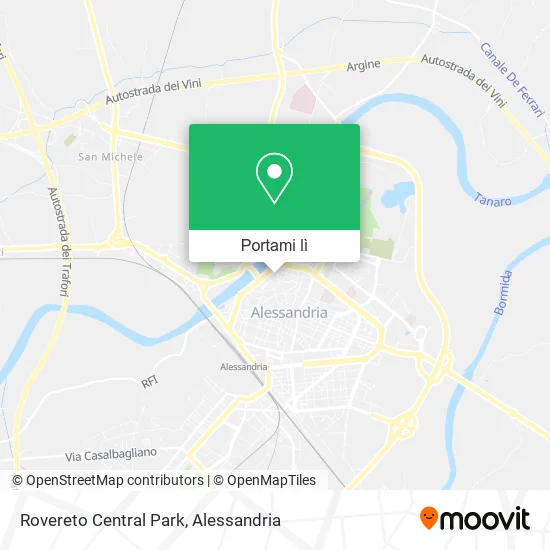 Mappa Rovereto Central Park