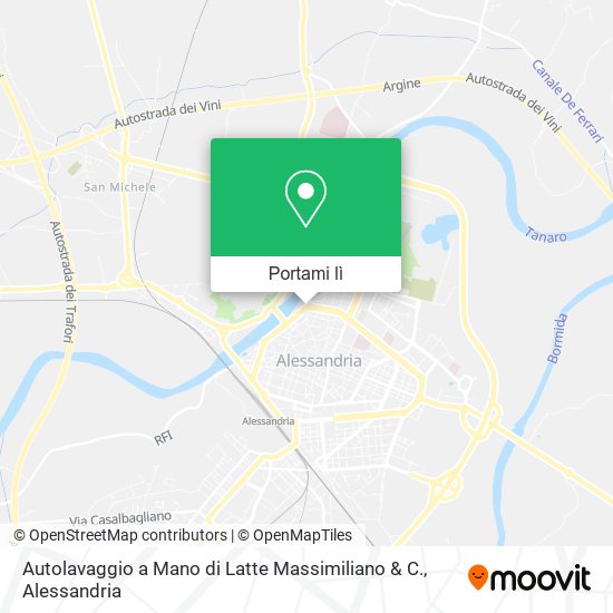 Mappa Autolavaggio a Mano di Latte Massimiliano & C.