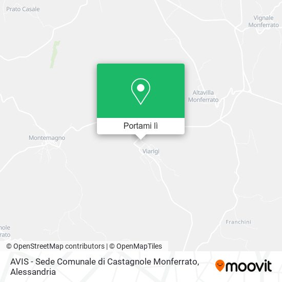 Mappa AVIS - Sede Comunale di Castagnole Monferrato