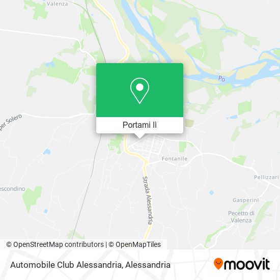 Mappa Automobile Club Alessandria