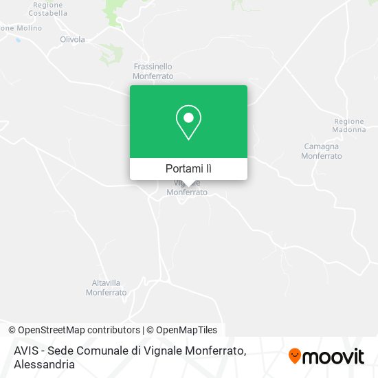 Mappa AVIS - Sede Comunale di Vignale Monferrato