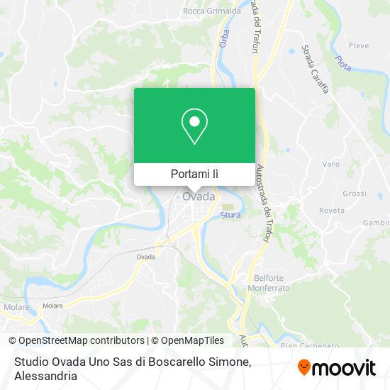 Mappa Studio Ovada Uno Sas di Boscarello Simone