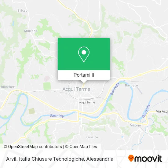 Mappa Arvil. Italia Chiusure Tecnologiche