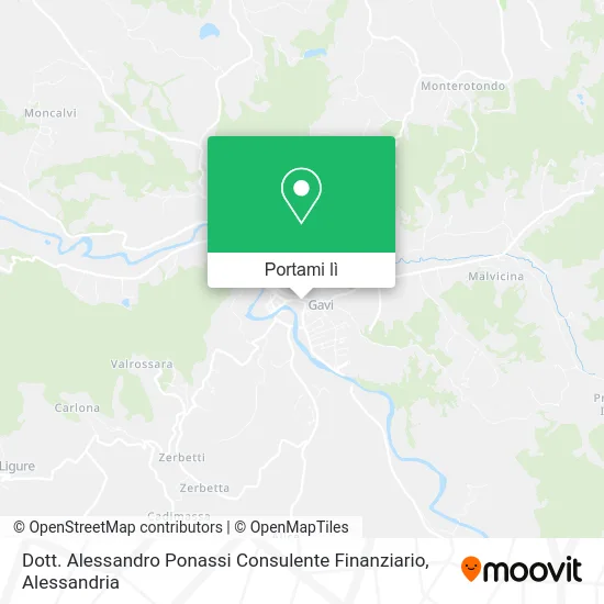 Mappa Dott. Alessandro Ponassi Consulente Finanziario