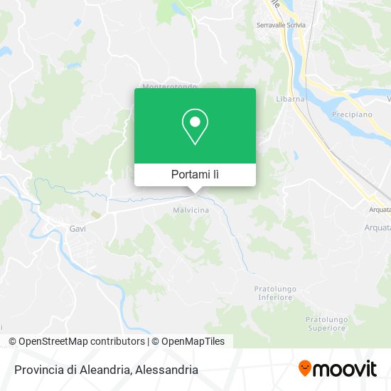 Mappa Provincia di Aleandria