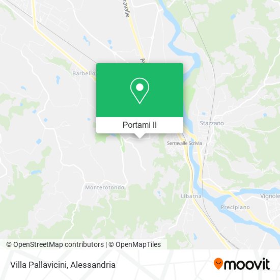 Mappa Villa Pallavicini